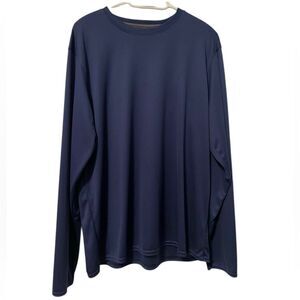 BCG Athletic Long Sleeve T-Shirt Moisture Wicking Quick Dry Navy‎ Men’s Large